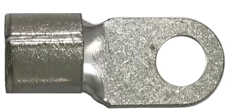 2 AWG Non-Insulated Ring Terminal - 5/16" Stud - 25 to 1000 Pack - Made in USA