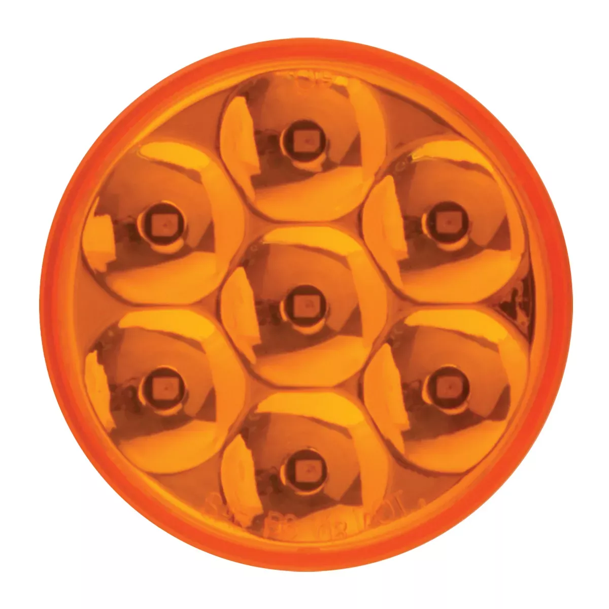 2″ Dual Function Pearl 7 LED Light Amber Amber