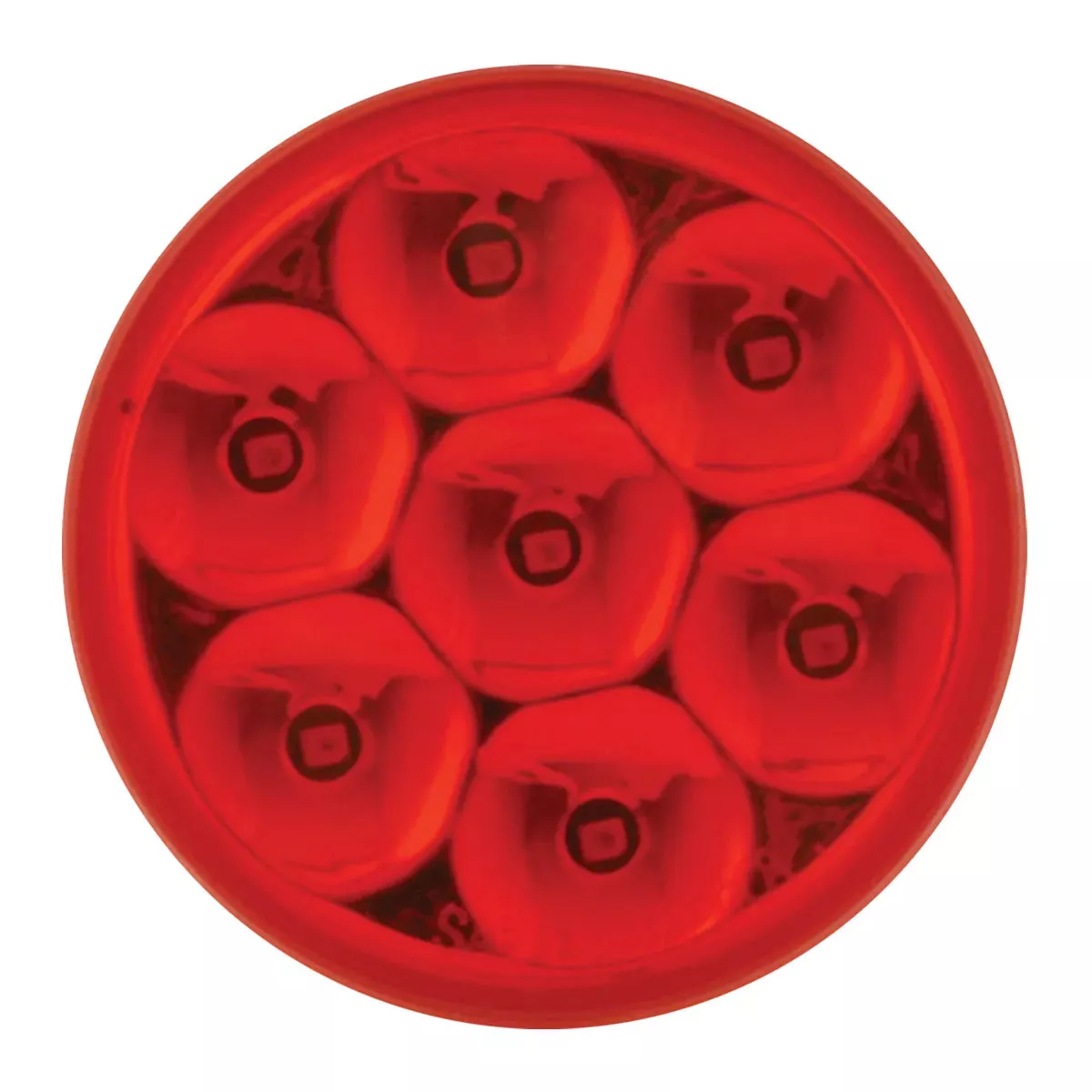 2″ Dual Function Pearl 7 LED LightRed Red