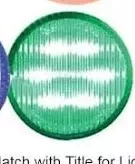 2″ Round Dual Function 6 LED Light Green Green