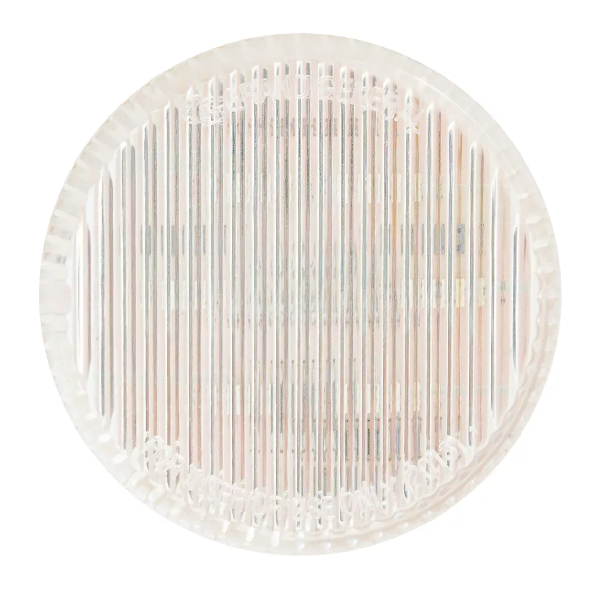 2″ Round Dual Function 6 LED Light White Clear