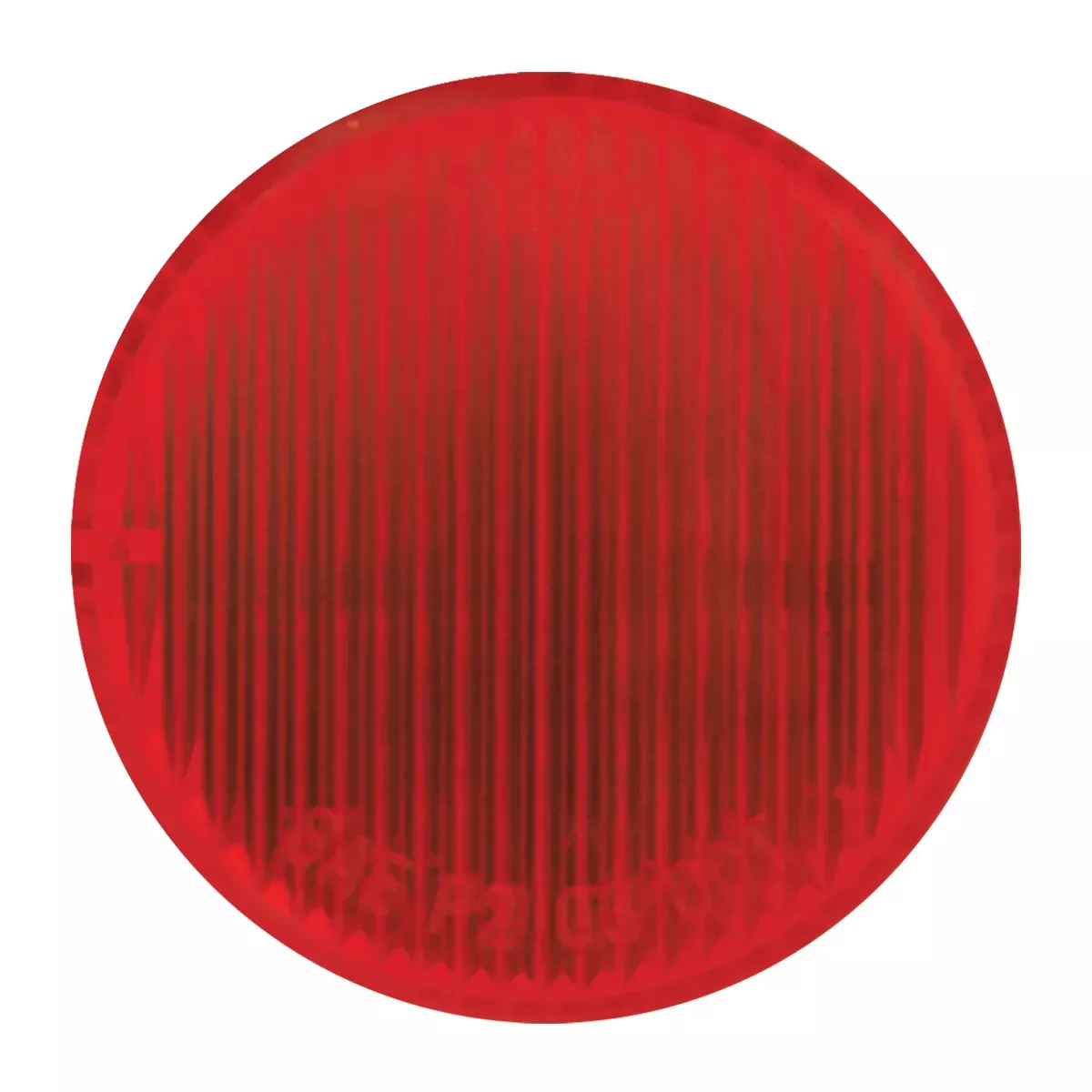 2″ Round Fleet 10 LED Marker Light Red Red