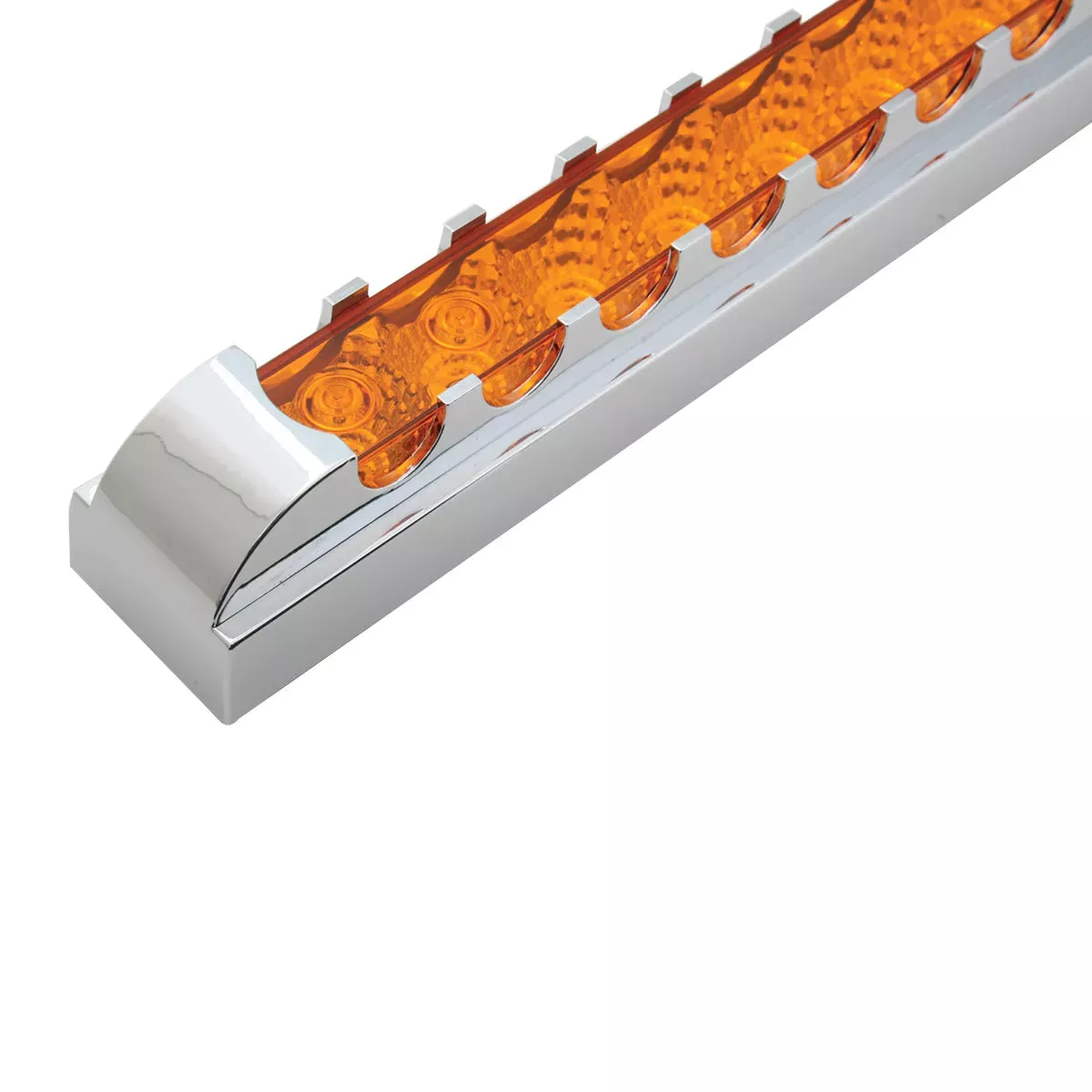 20″ Amber LED Amber Lens Spyder Light Bar With Bezel