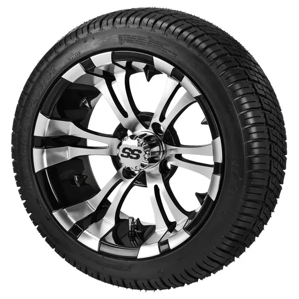 205/30-14 LSI Elite on "Type 12" Machined/Black Wheel