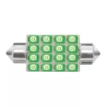 211-2 Dome Type 16 LED Light BulbGreen