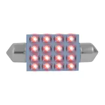211-2 Dome Type 16 LED Light BulbRed