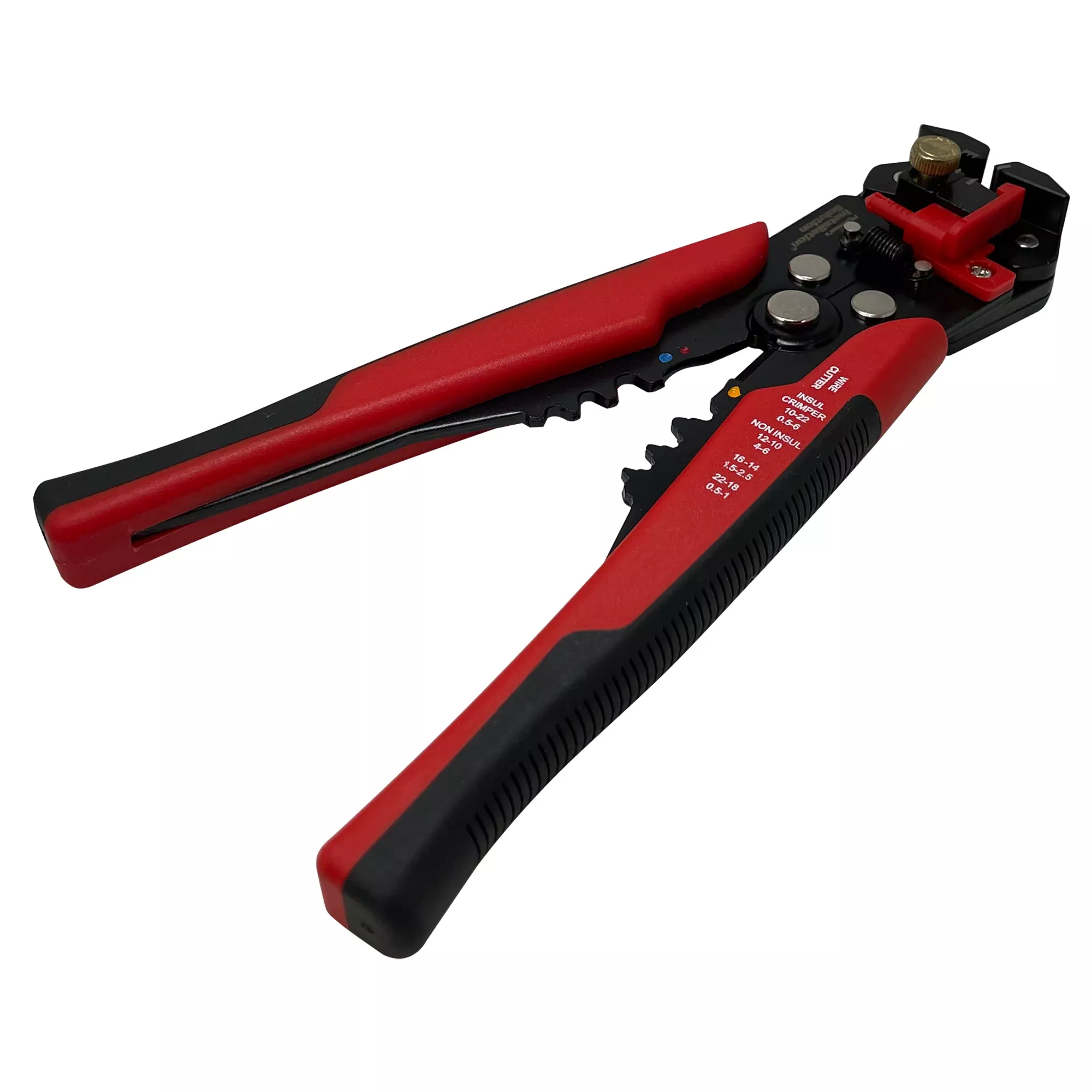 22-10 AWG Wire Stripper, Crimper & Cutter - 8" Self-Adjusting Tool