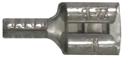 22-18 AWG Non-Insulated Female Quick Disconnect Terminals - .250 Tab Brass - 100 to 1000 Pack - Made in USA