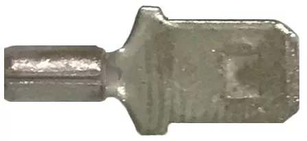 22-18 AWG Non-Insulated Male Quick Disconnect Terminals - .250 Tab Tin-Plated Copper - 100 to 1000 Pack - Made in USA