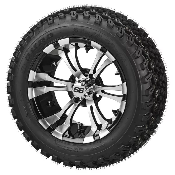 23x10.00-14 Duro Desert on "Type 12" Machined/Black Wheel