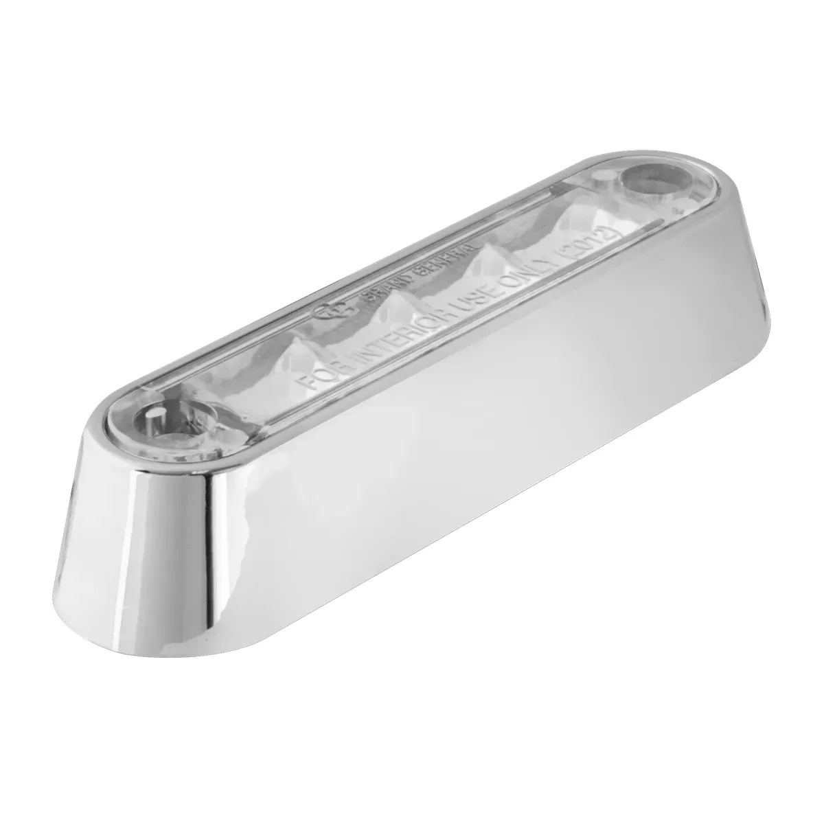 3 1/2"4 LED Light Bar With Chrome Plastic BezelRed Clear