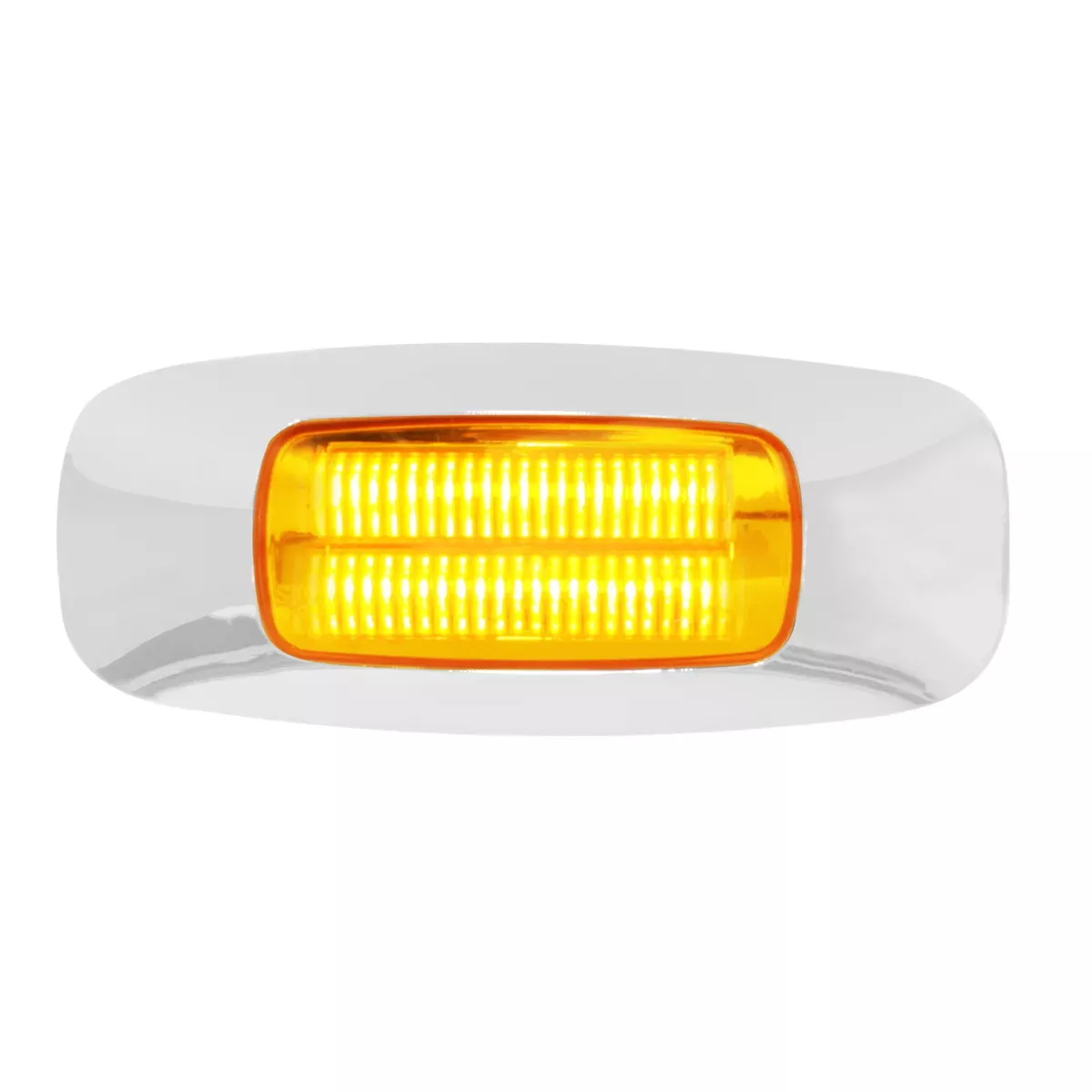 3 1/2″ Rectangular Prime 4 LED Clearance Marker LightAmber Clear