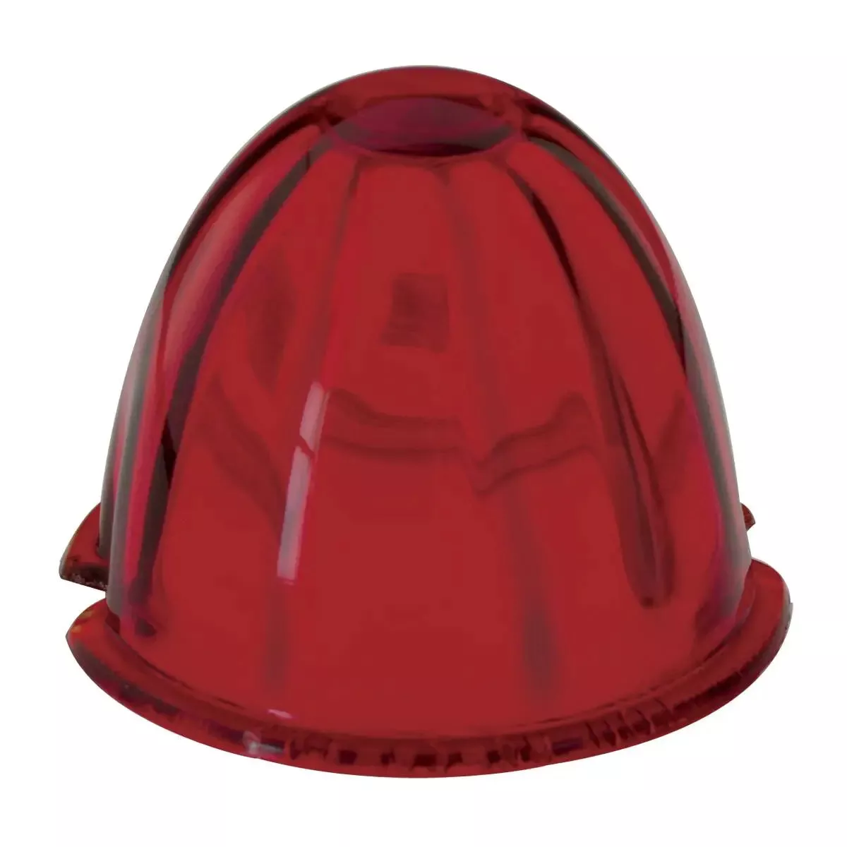 3 1/2″ Red Watermelon Style Glass Lens