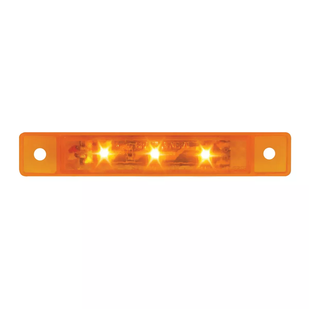 3 1/2″ Ultra Thin LED Marker & Clearance LightWithout Bezel Amber LED Amber Lens