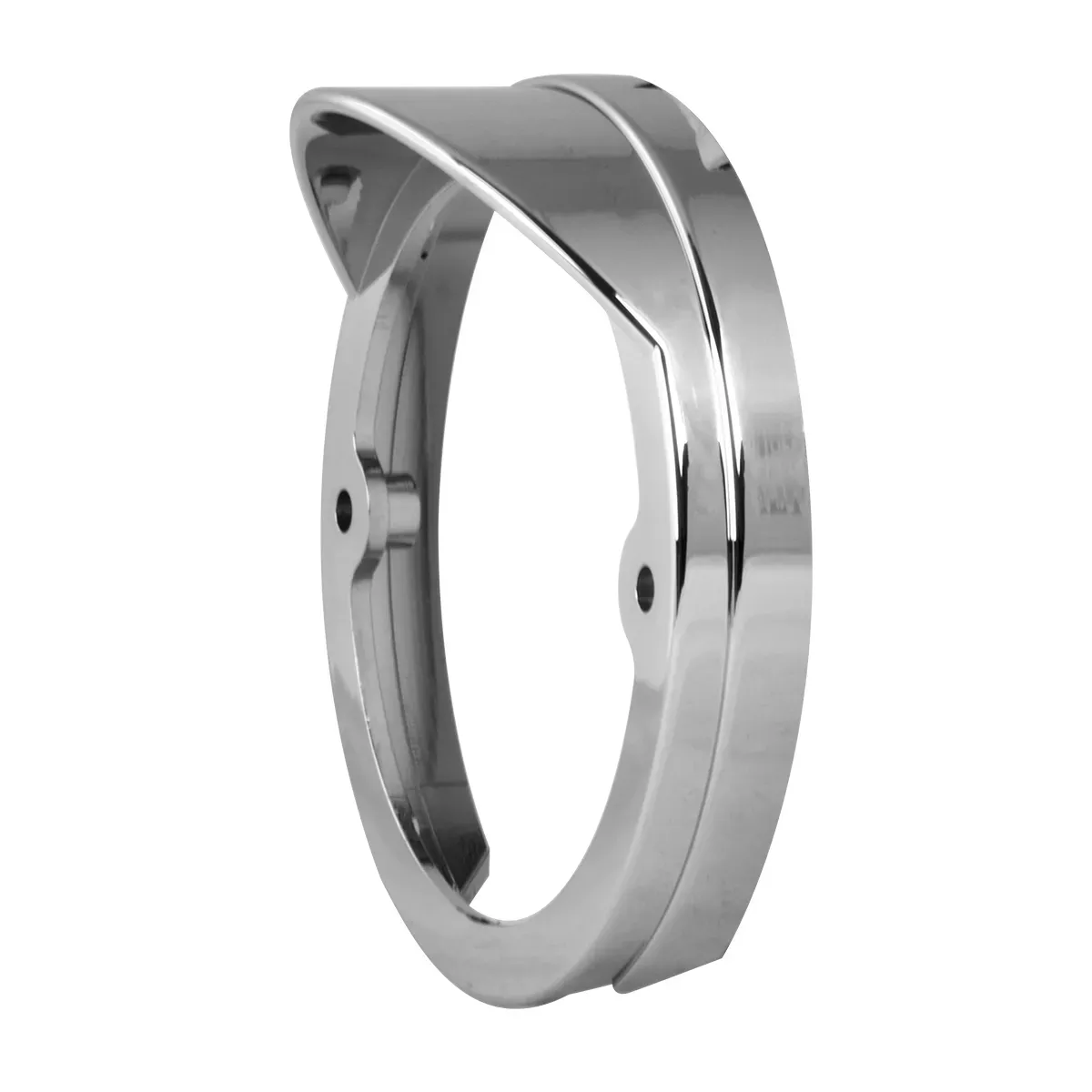 3" Chrome Bezel With Visor