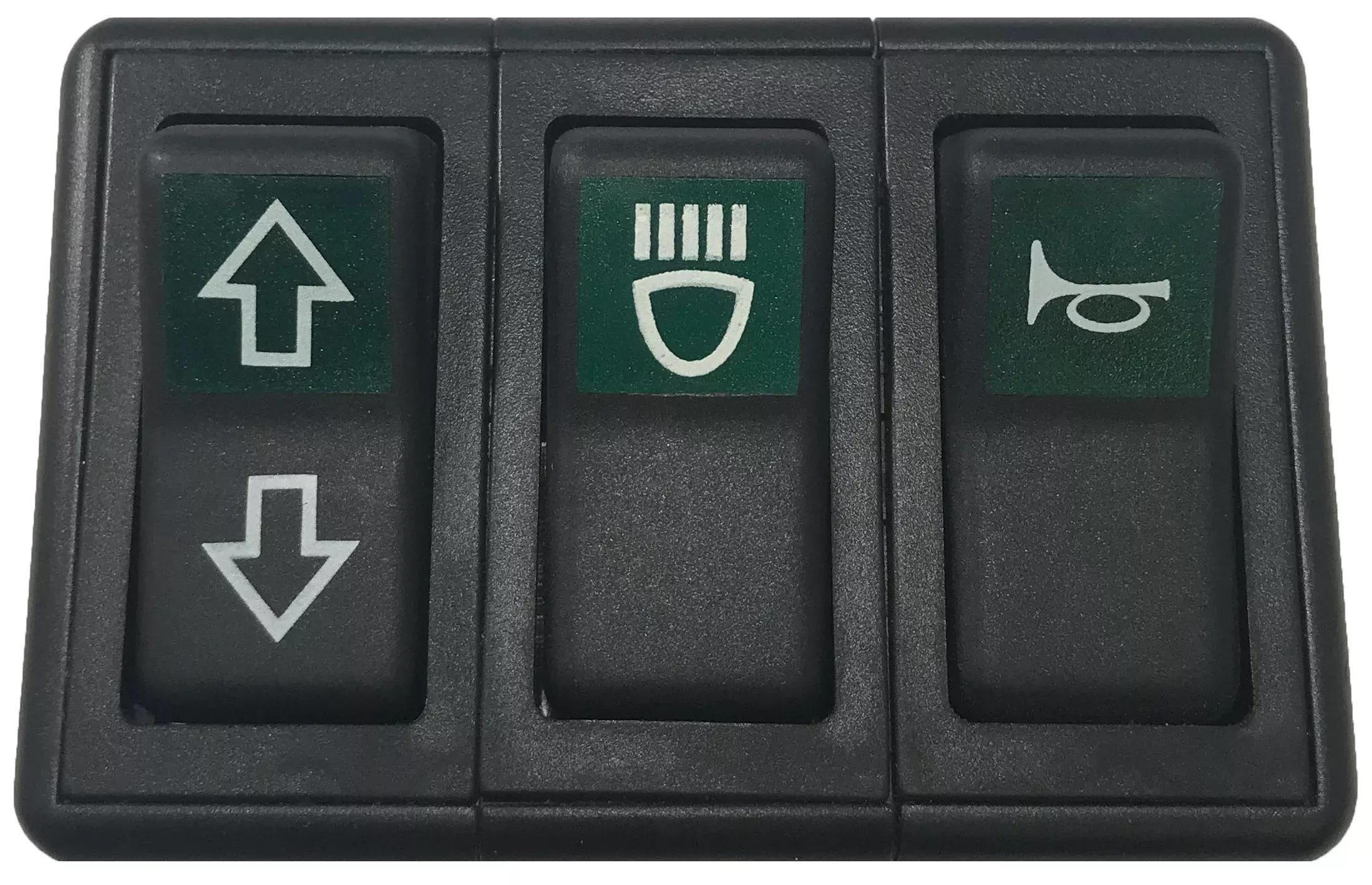 3" Horn, Light & Turn Signal Combo Switch 3 piece Illuminated Rocker Switch Set - 1 or 4 Pack