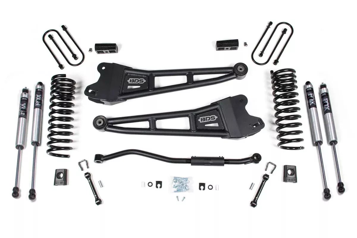 3" RADIUS ARM LIFT KIT W/ FOX 2.0 SHOCKS 19-24 RAM 3500 DIESEL W/O OVERLOADS-BDS1655FS