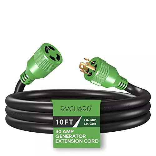 30 Amp Generator Extension Cord - 14-30P to 14-30R