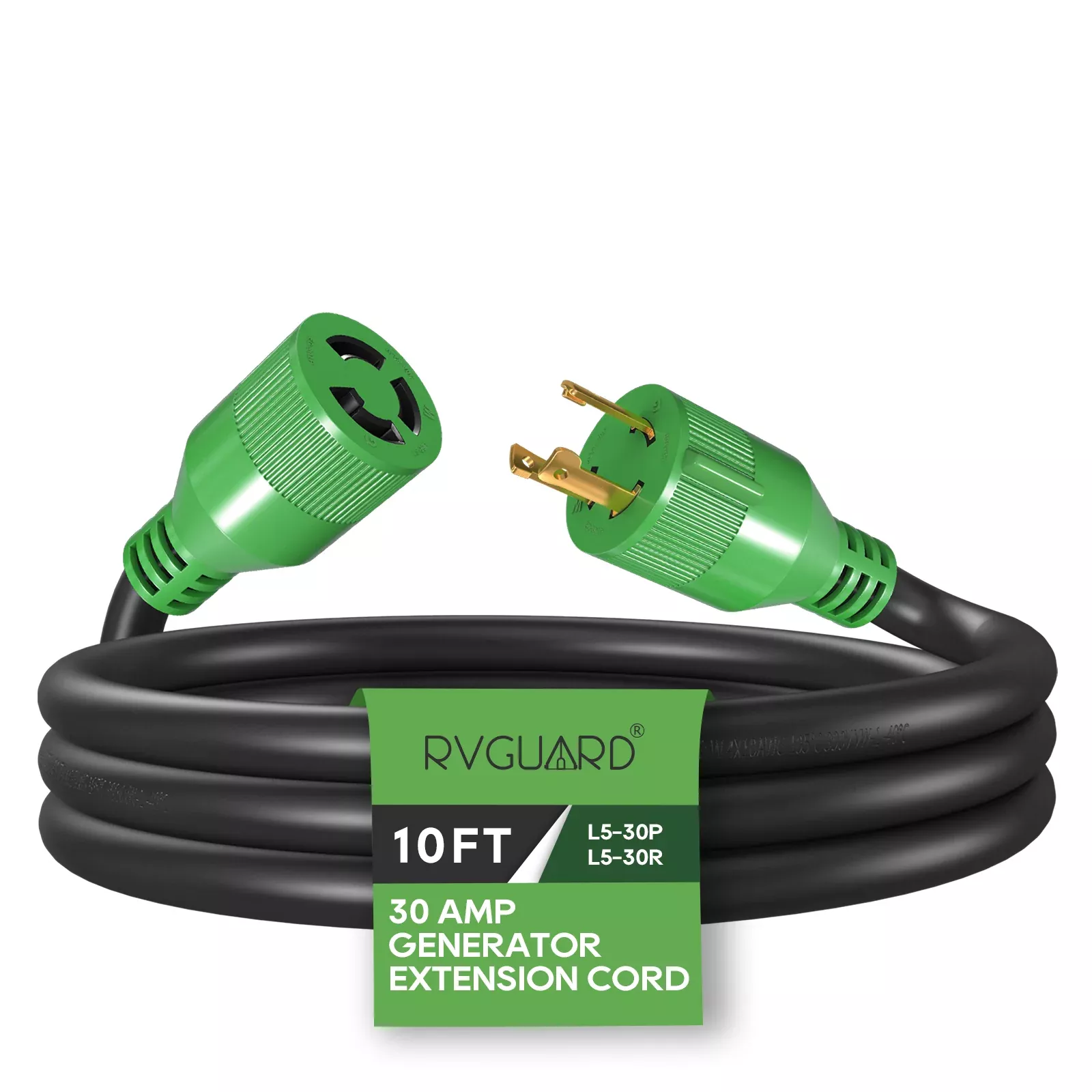 30 Amp Generator Extension Cord - L5-30P to L5-30R