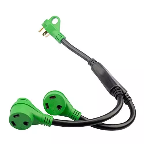 30 Amp to 30 Amp RV Y Adapter - TT-30P to Dual TT-30R