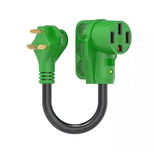 30 Amp to 50 Amp RV Adapter Cord - TT-30P to 14-50R