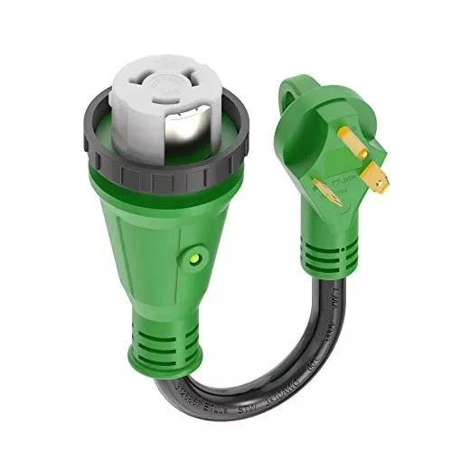 30 Amp to 50 Amp RV Adapter Cord - TT-30P to SS2-50R