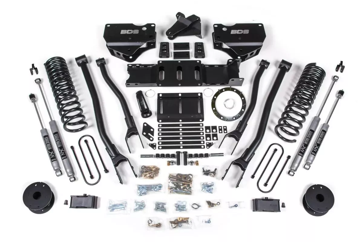 4" 4-LINK LIFT KIT 19-24 RAM 3500 DIESEL W/ AIR RIDE 8-BOLT T-CASE-BDS1721H