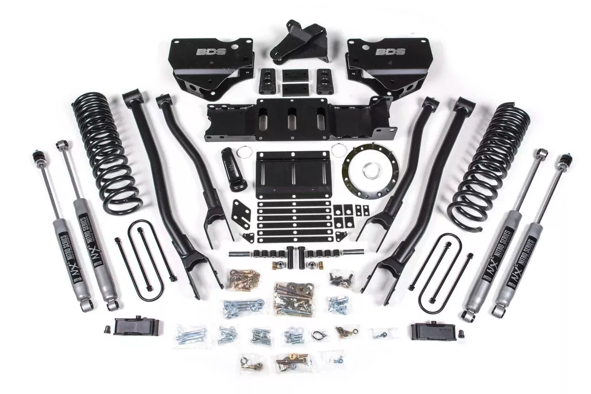 4" 4-LINK LIFT KIT 19-24 RAM 3500 DIESEL W/ OVERLOADS W/ 8-BOLT T-CASE-BDS1673H