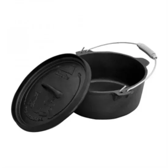 4.5 QUART CAMP OVEN NEW CAST IRON CAMPFIRE