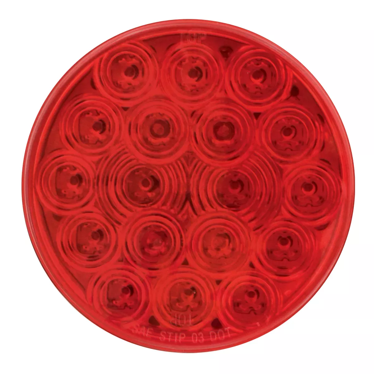 4" Fleet 18 LED Sealed Light Red Red