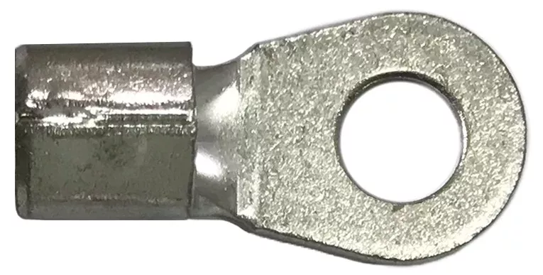 4 Gauge Non-Insulated Ring Terminal - 5/16" Stud - 25 to 1000 Pack - Made in USA