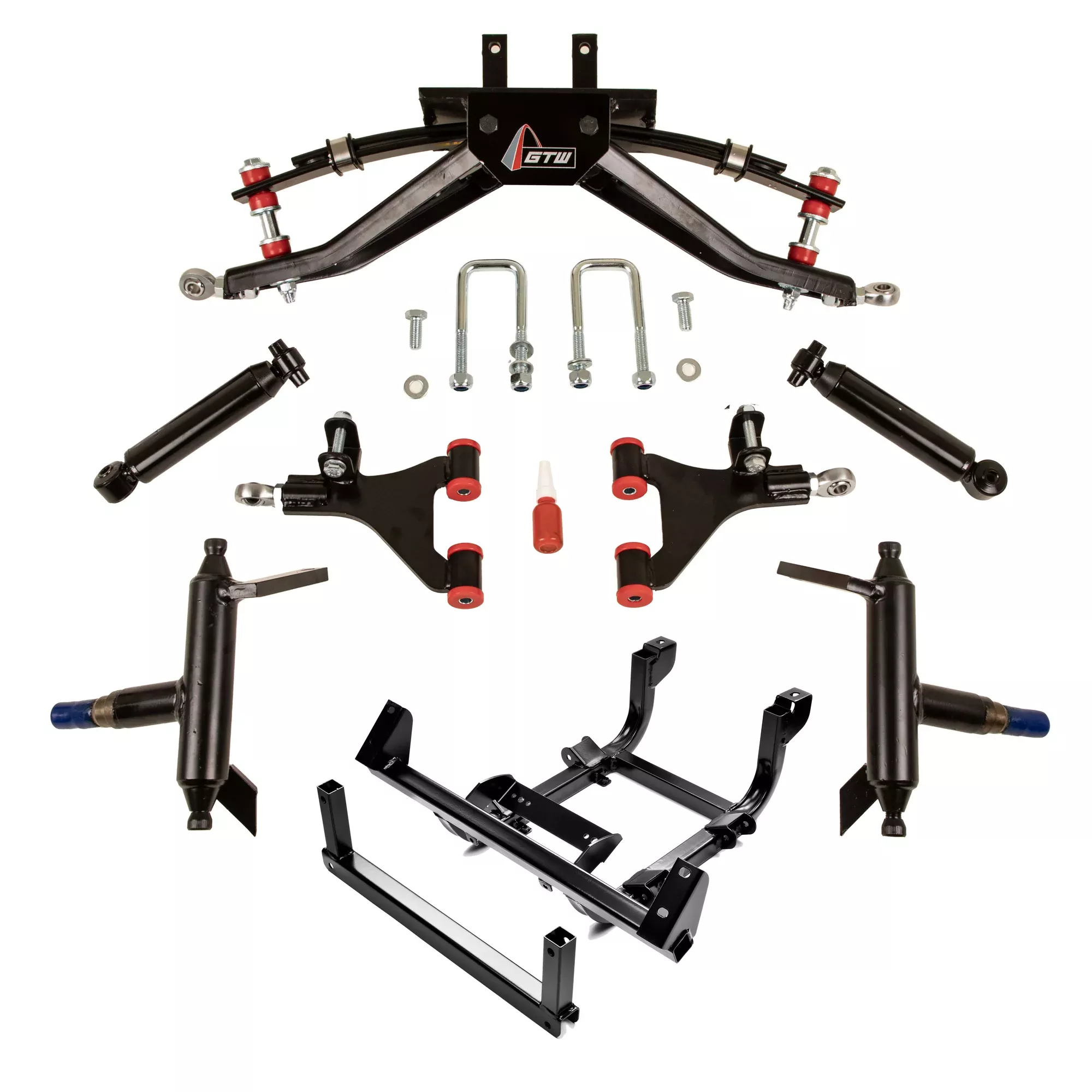 4" GTW Double A-Arm Lift Kit for Gas Yamaha Drive2 with Independent Rear Suspension
