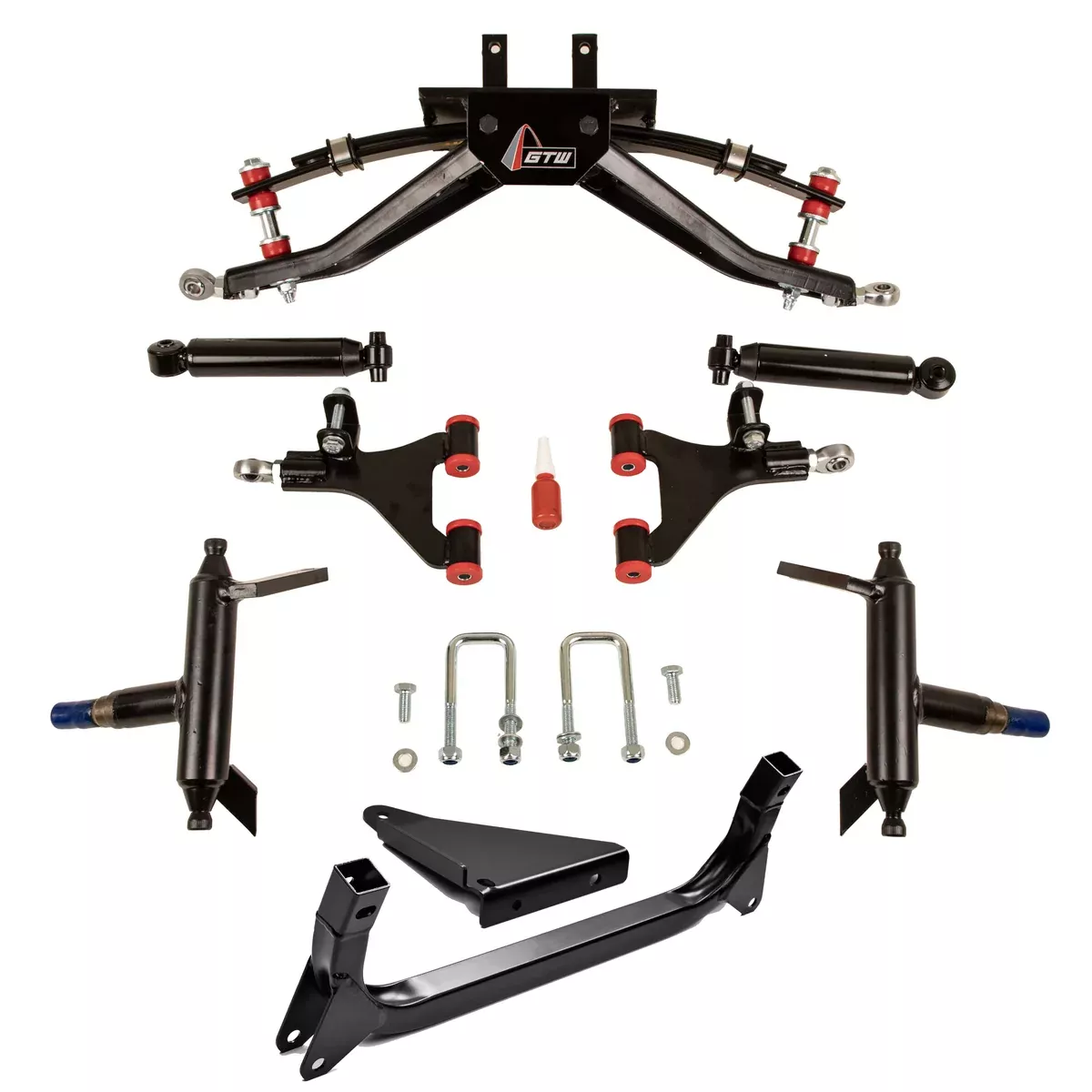 4" GTW Double A-Arm Lift Kit for Yamaha G29/Drive & Drive2 with Solid/Fixed Rear Axle