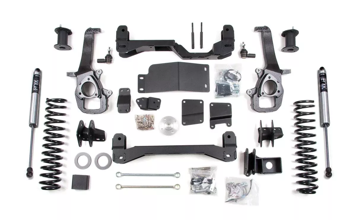 4" LIFT KIT W/ 3" COILS W/ FOX 2.0 SHOCKS 13-18 RAM 1500 4WD-BDS1754FS