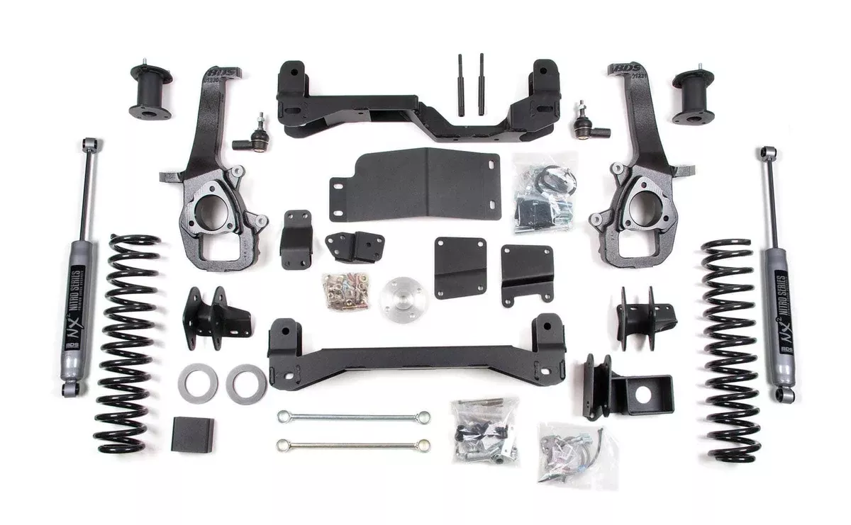 4" LIFT KIT W/ 3" COILS W/ NX2 SHOCKS 13-18 RAM 1500 4WD-BDS1754H