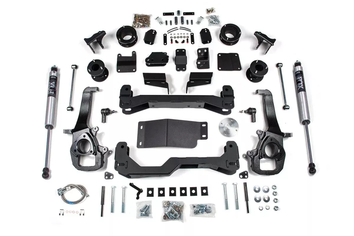 4" LIFT KIT W/ FOX 2.0 SHOCKS 19-24 RAM 1500 GAS W/AIR RIDE W/ 22" OE WHEELS-BDS1698FS