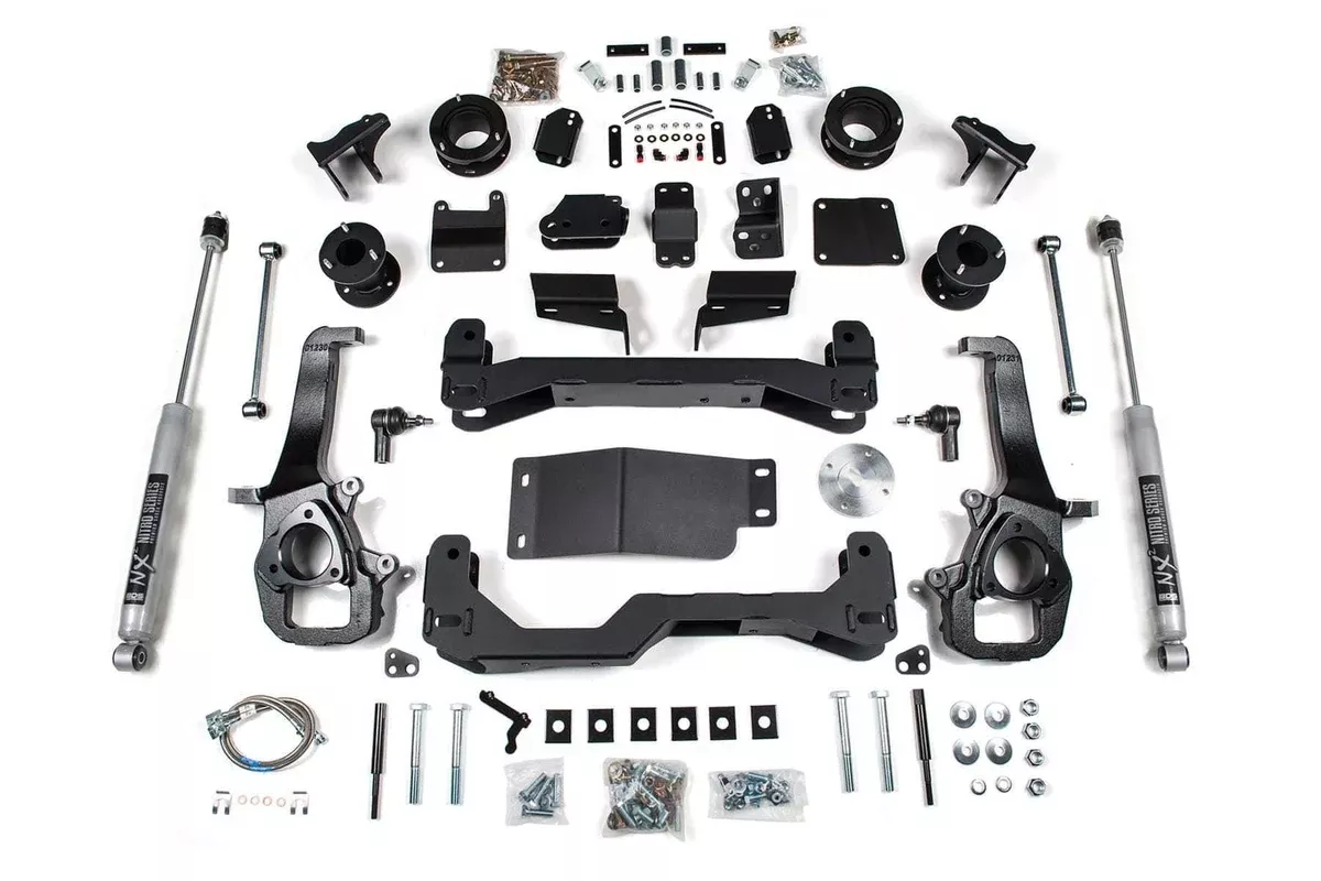 4" LIFT KIT W/ NX2 SHOCKS 19-24 RAM 1500 GAS W/AIR RIDE W/O 22" OE WHEELS-BDS1697H