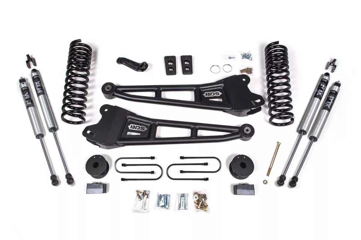 4" RADIUS ARM LIFT KIT 13-18 RAM 3500 GAS W/ REAR AIR RIDE-BDS1793FS