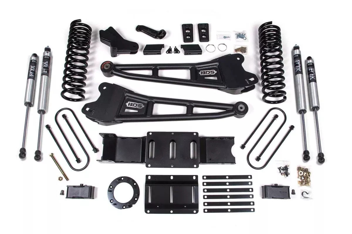 4" RADIUS ARM LIFT KIT 19-24 RAM 3500 GAS W/O OVERLOADS W/ 6-BOLT T-CASE-BDS1700FS
