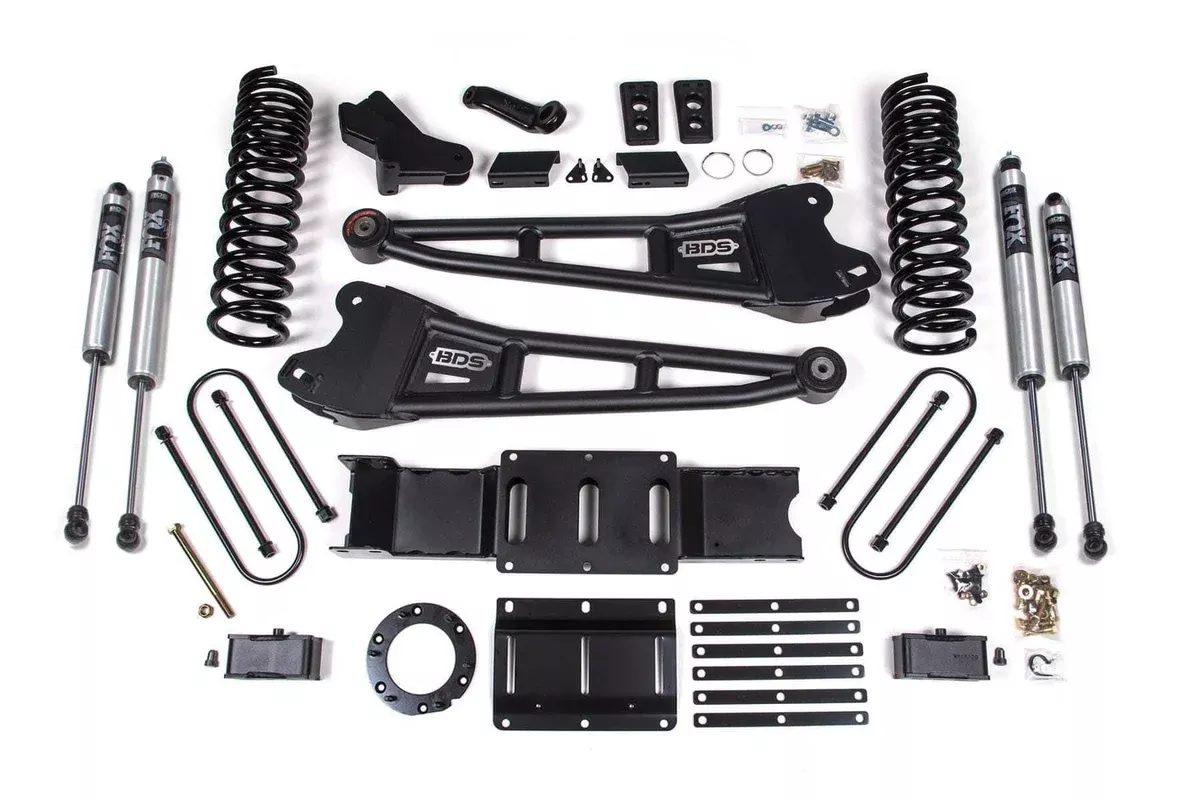 4" RADIUS ARM LIFT KIT 19-24 RAM 3500 GAS W/ OVERLOADS W/ 6-BOLT T-CASE-BDS1701FS