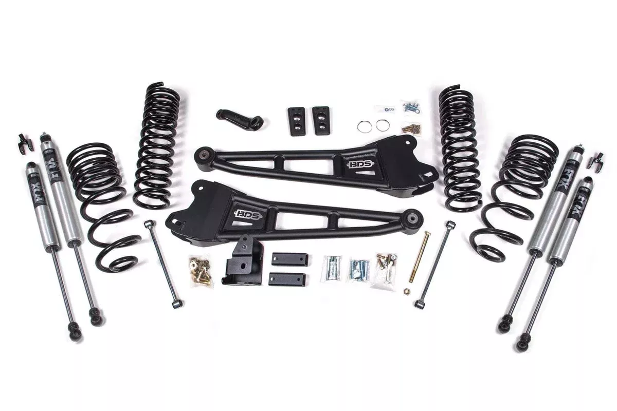 4" RADIUS ARM LIFT KIT W/ FOX 2.0 SHOCKS 14-18 RAM 2500 4WD DIESEL-BDS1762FS