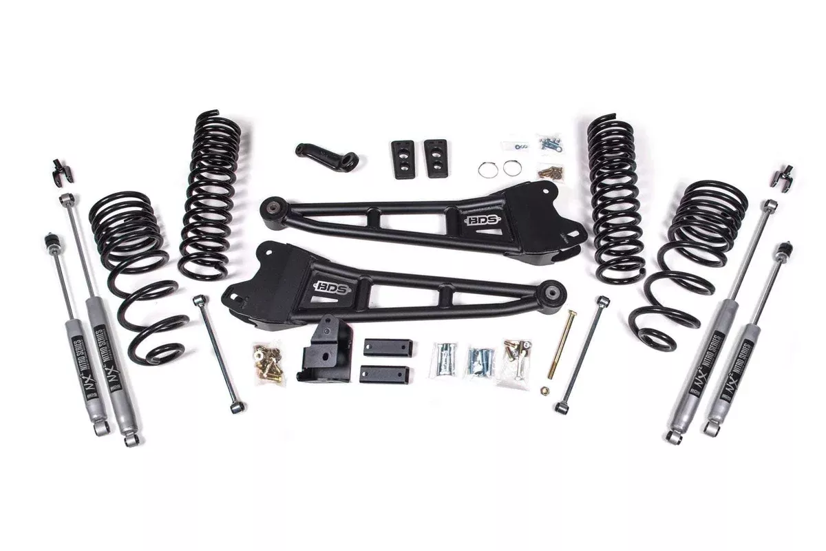 4" RADIUS ARM LIFT KIT W/ NX2 SHOCKS 14-18 RAM 2500 4WD DIESEL-BDS1762H