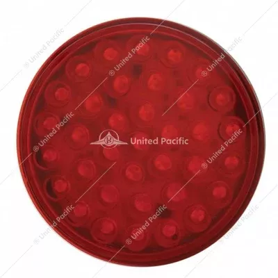 4" ROUND LIGHT (STOP, TURN & TAIL) - RED LED/RED LENS- 36 LED
