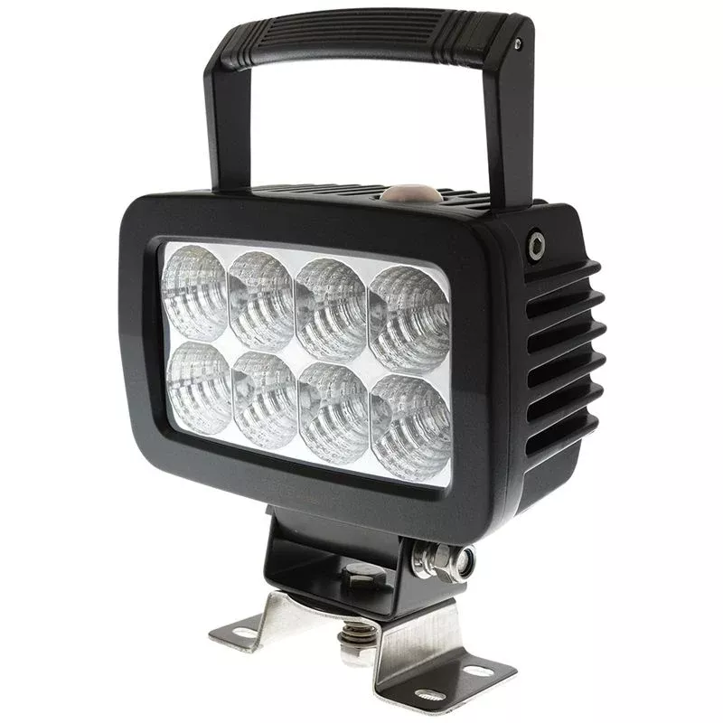 40W LED Work Light 40° Flood Beam 9-36V 3984lm IP68 Handle & Switch