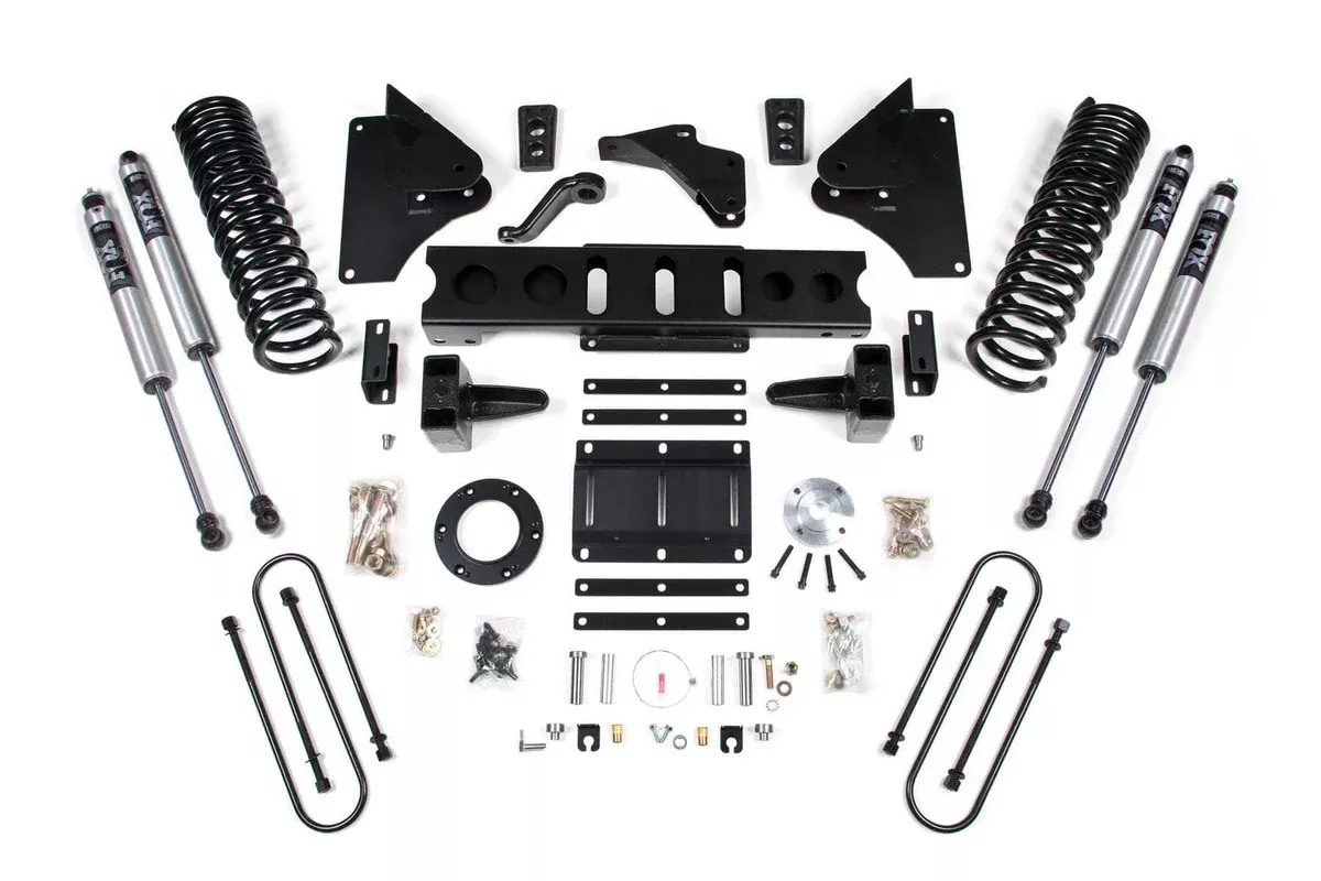 5.5" LIFT KIT W/ FOX 2.0 SHOCKS & 5" REAR BLOCKS 13-18 RAM 3500 4WD GAS-BDS1607FS