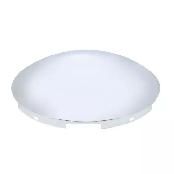 5 Even Notched Chrome Dome Front Hub Cap - 7/16" Lip