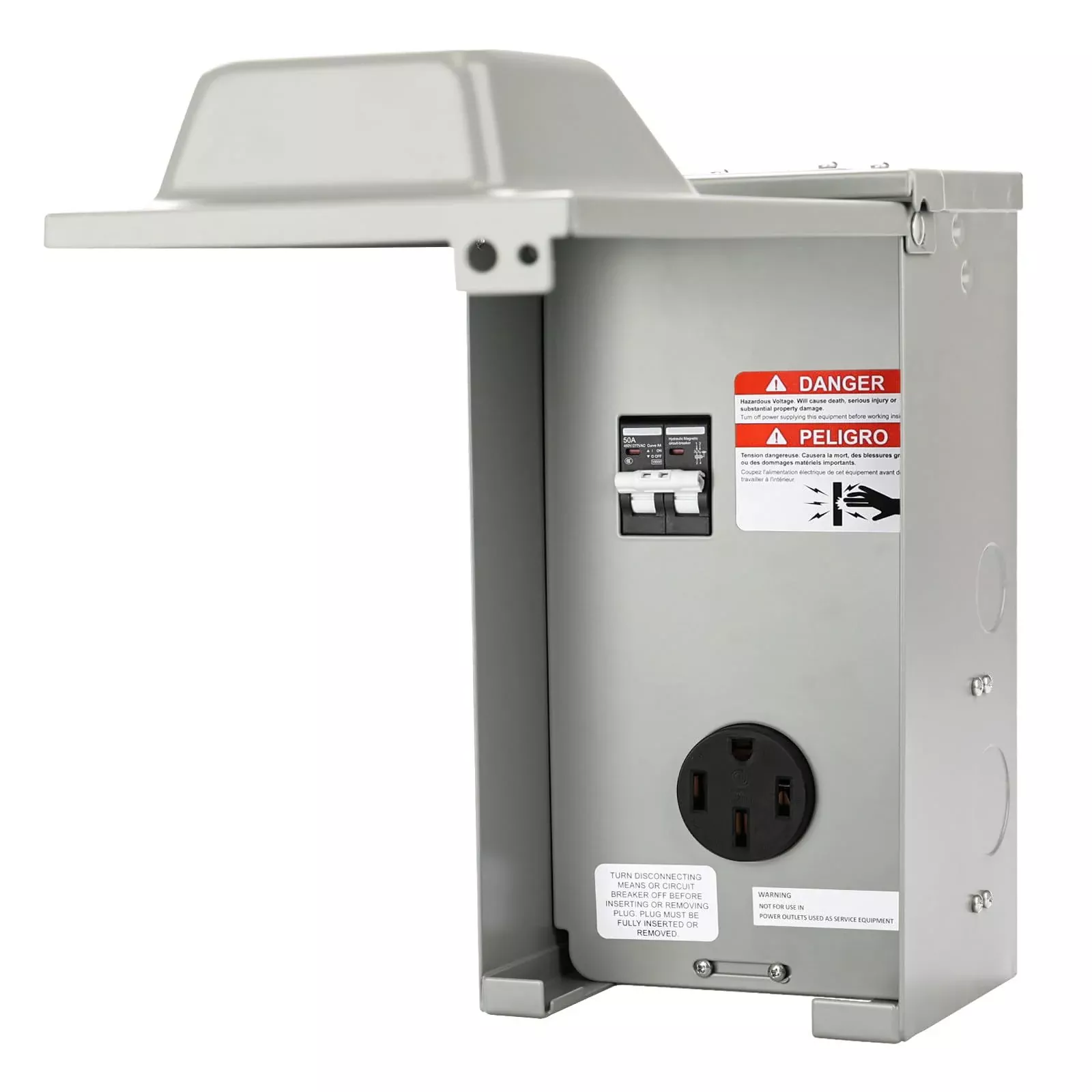 50 Amp RV Outlet with Breaker - 14-50R