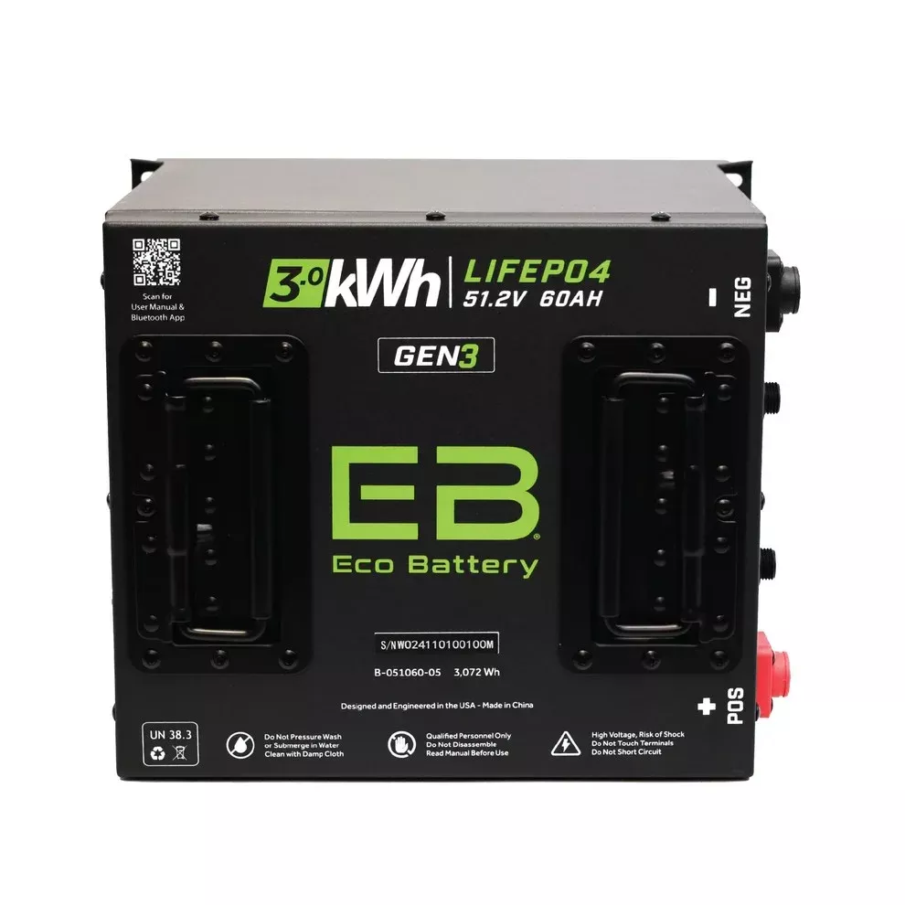 51V 60Ah Cube LiFePO4 Gen3 Battery