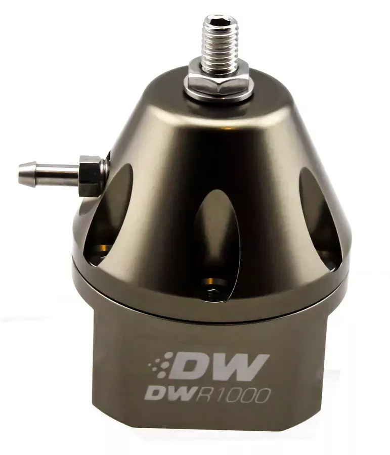 6-1000-FRT -DeatschWerks DWR1000 Adjustable Fuel Pressure Regulator, Anodized Titanium