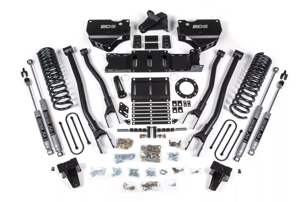 6" 4-LINK LIFT KIT 19-24 RAM 3500 DIESEL W/O OVERLOADS W/ 6-BOLT T-CASE-BDS1690H